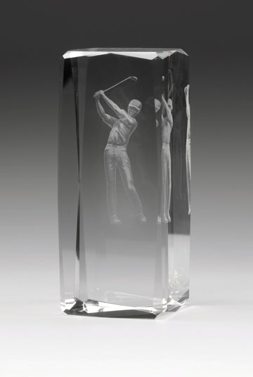 CB945 Crystal Golf Award Male