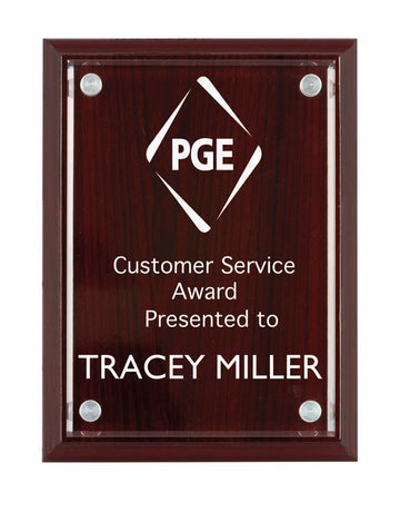 TPA200RW Timber/Acrylic Plaque