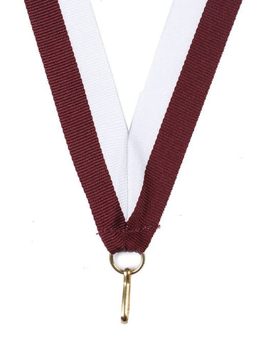 KK11 Maroon-White Medal Ribbon