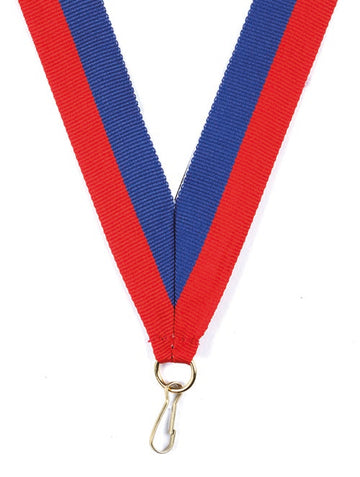 KK12 Red-Royal Blue Medal Ribbon
