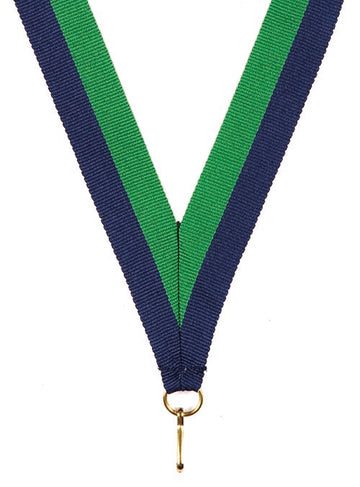 KK13 Navy Blue-Green Medal Ribbon