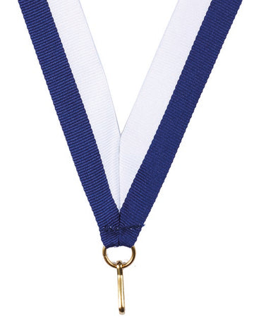 KK17 Navy Blue-White Medal Ribbon