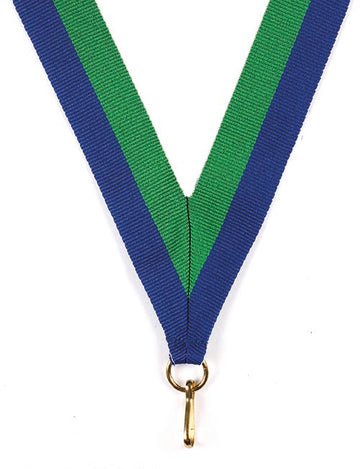 KK30 Royal Blue-Green Medal Ribbon