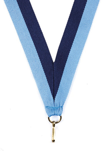 KK32 Navy Blue-Sky Blue Medal Ribbon