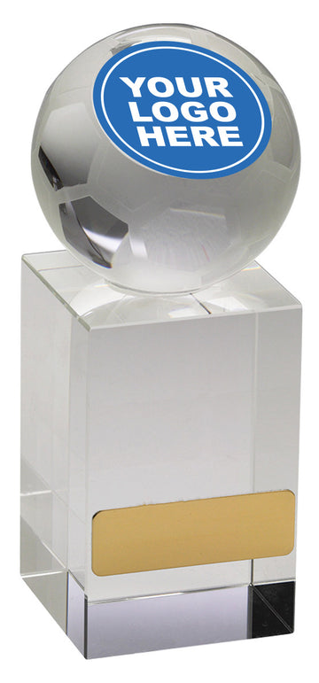WC080 Soccer Crystal Trophy