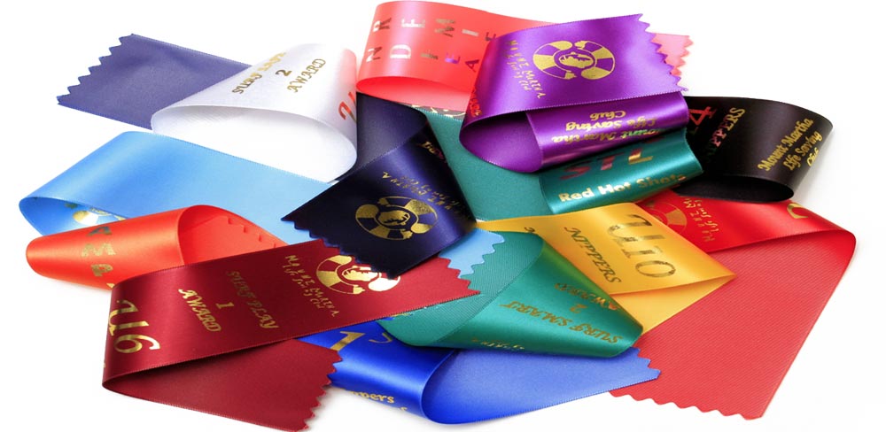 Custom Printed Ribbon - RECOGNIZEME Trophies and Medals