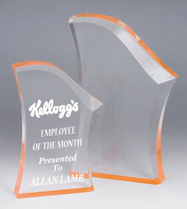 AA3781 Orange Acrylic Award