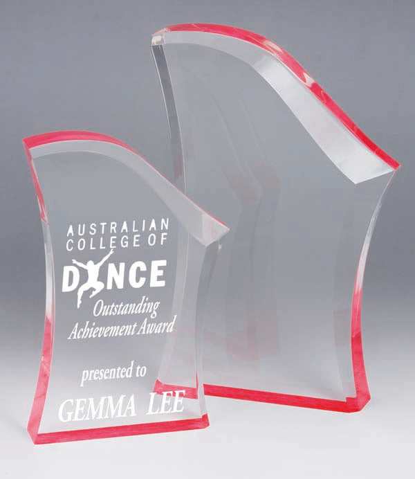 AA3781 Red Acrylic Award