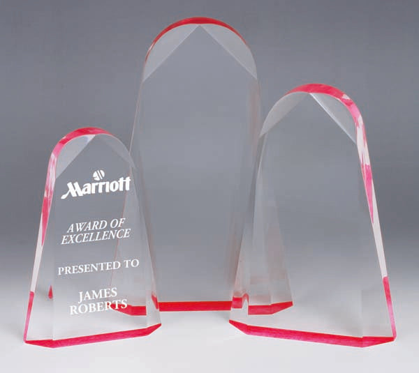 AA3784 Red Acrylic Award