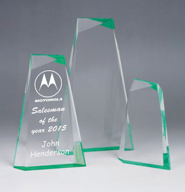 AA3821 Green Acrylic Award