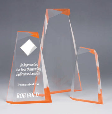 AA3821SOR Orange Acrylic Award
