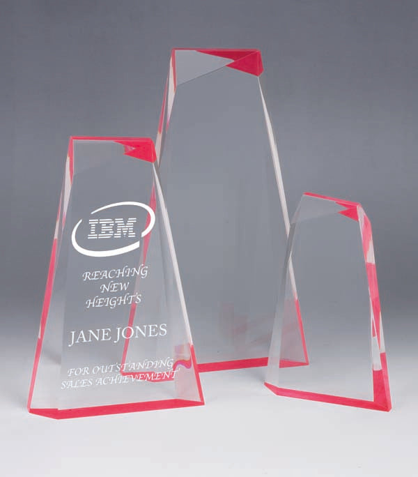 AA3821 Red Acrylic Award