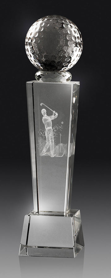 GW448M Crystal Golf Award