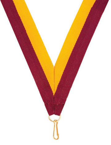 KK54 Maroon-Gold Medal Ribbon