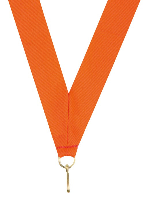 Fluro Ribbons KKFO Fluro Orange Medal Ribbon - RECOGNIZEME Trophies and Medals