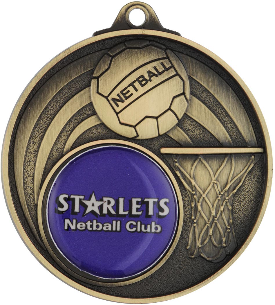 MC911 Netball Insert Medal