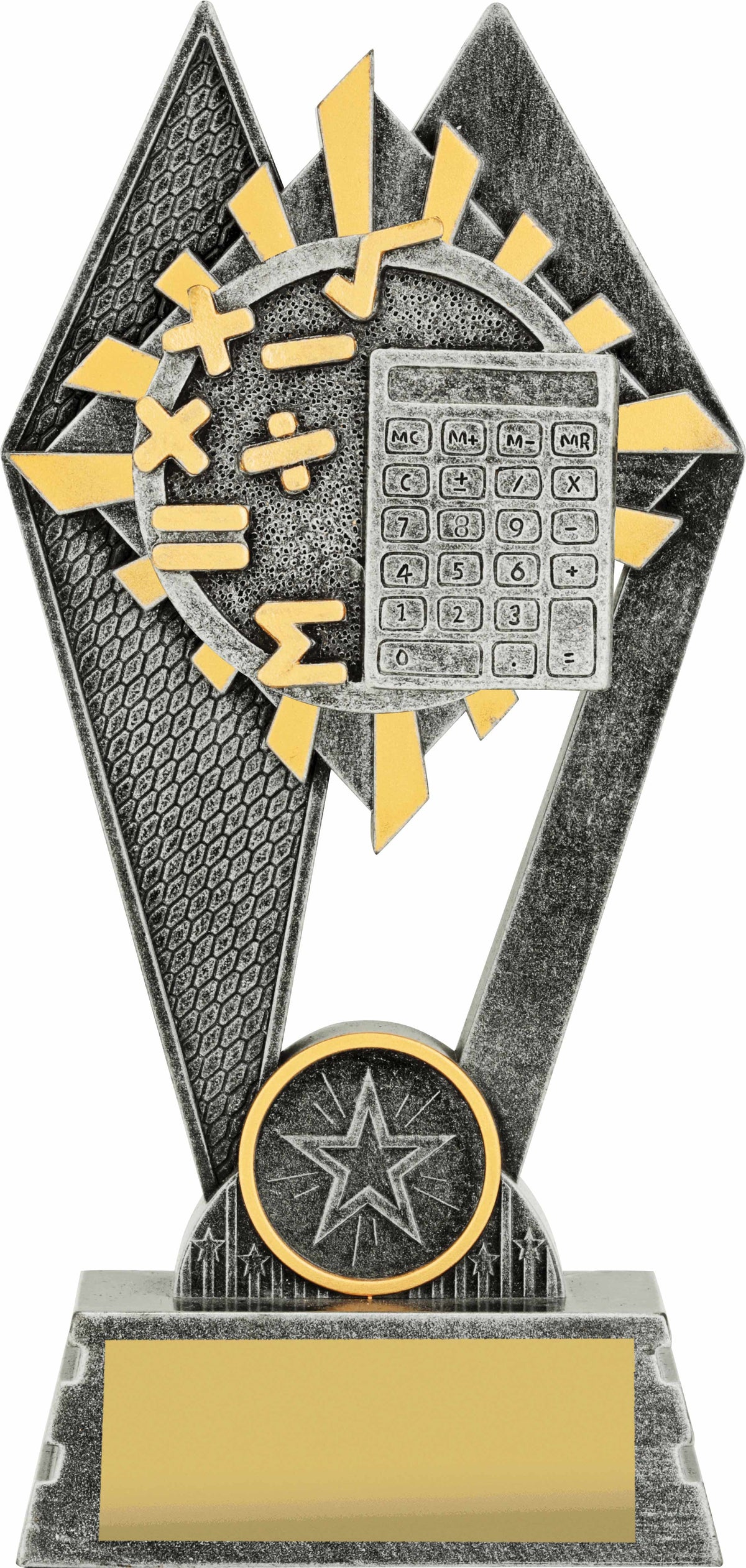 Extra Math Trophy P220A Maths Trophy - RECOGNIZEME Trophies and Medals