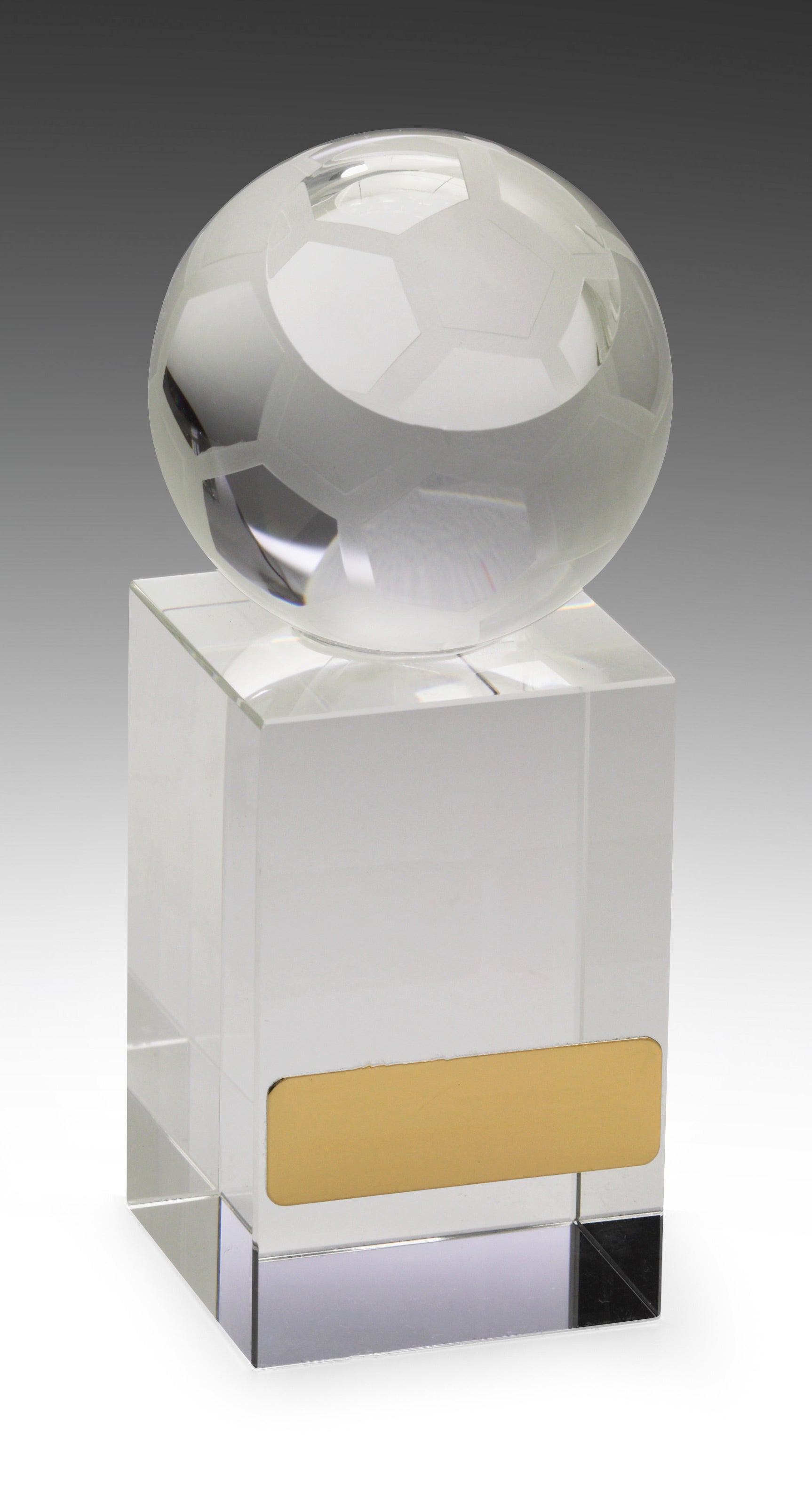 WC080 Soccer Crystal Trophy