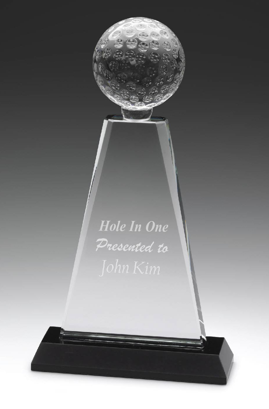 WK617 Glass Golf Award