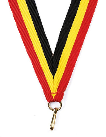 KK24 Yellow-Black-Red Medal Ribbon