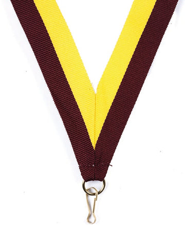 KK28 Maroon-Yellow Medal Ribbon