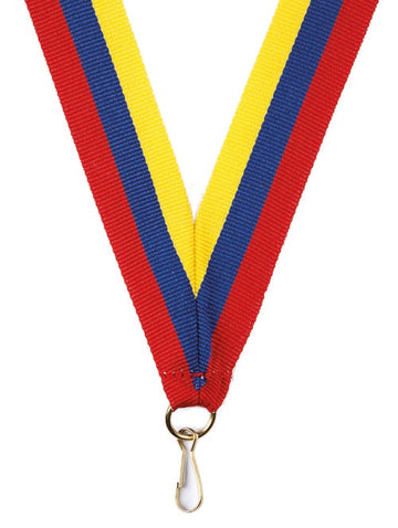 KK41 Red-Royal Blue-Yellow Medal Ribbon