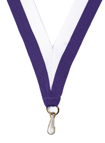 KK47 Purple-White Medal Ribbon