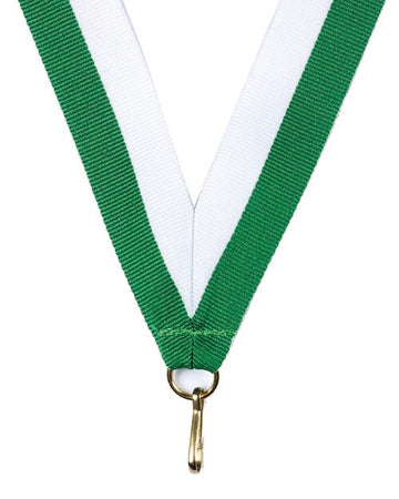 KK9 Green-White Medal Ribbon